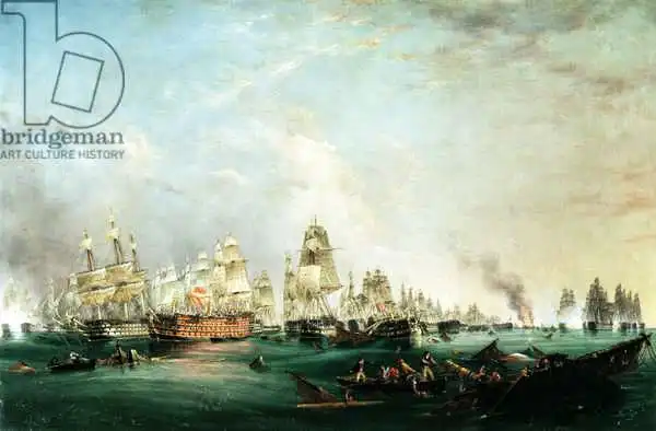 Thomas, Lieutenant Robert Strickland: Reddition du "Santissima Trinidad" à Neptune, Bataille de Trafalgar, 15 heures, 21 octobre 1805