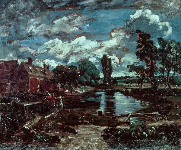 Constable, John: Flatford Mill from a Lock on the Stour