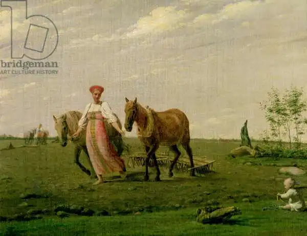 Venetsianov, Aleksei Gavrilovich: Ploughing in Spring