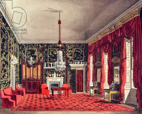Pyne, William Henry: Queen Breakfast Room, Buckingham House