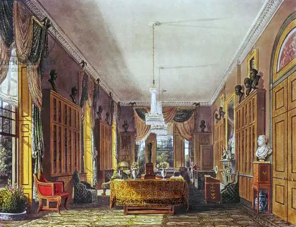 Pyne, William Henry: Queen Library, Frogmore, Pyne Royal Residences
