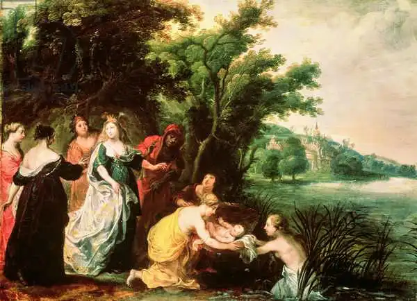 Balen, Hendrik van: Pharaoh Daughter Discovering Moses