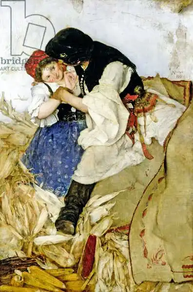Hollosy, Simon: Husking Corn