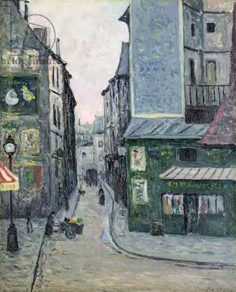 Maufra, Maxime Emile Louis: Place Saint Andre des Arts, Rue Suger, Paris
