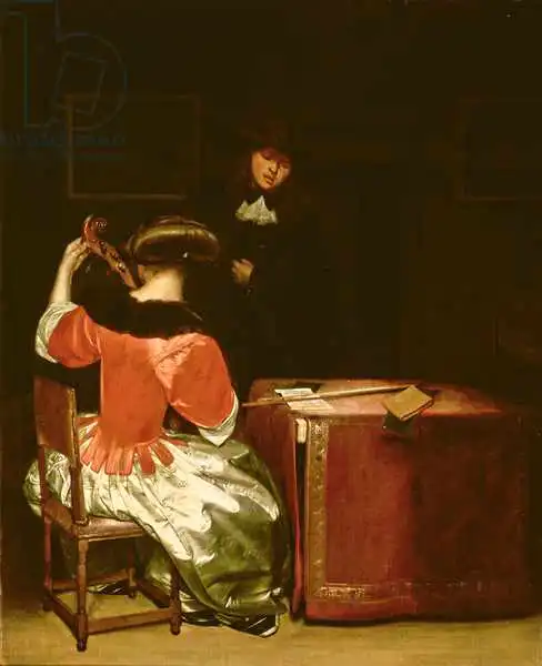 Borch, Gerard: Music Lesson