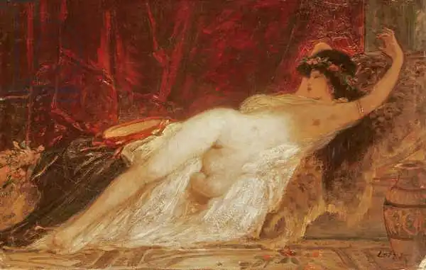 Lotz, Karoly: Bacchante endormi