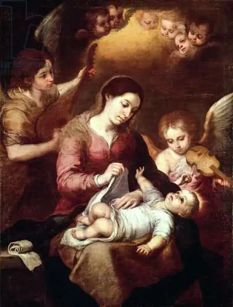 Murrilo, Bartolome: Madonna enroulant l