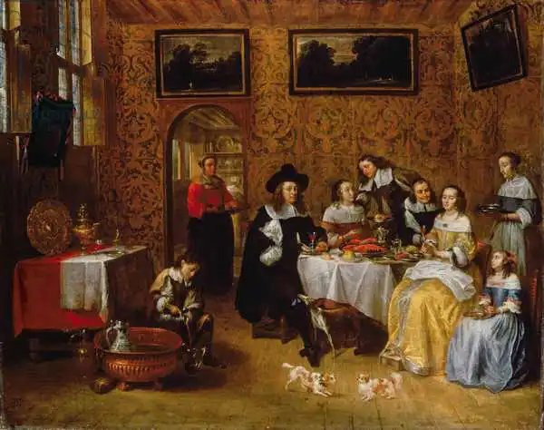 Tilborgh, Gillis van: A Noble Family Dining
