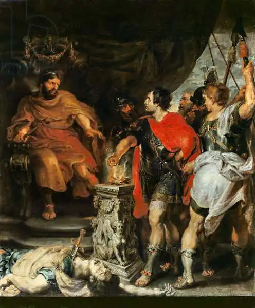 Rubens, Peter Paul: Mucius scaevola avant Lars Porsena, c.1618-20