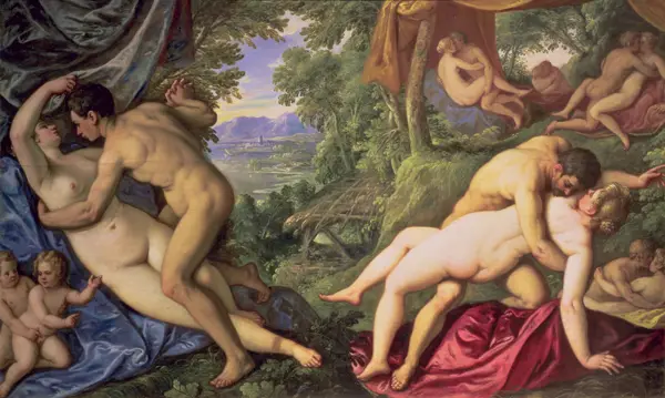 Fiammingo, Paolo: Lovers, 1585-89