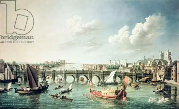 James, William: Thames below Westminster Bridge