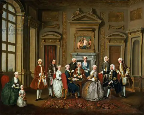 Nollekens, Joseph Francis: A Family in a Palladian Interior (The Tylney Group)