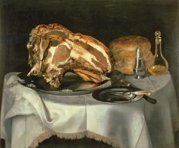 Smith, George: Still Life with Joint of Beef on a Pewter Dish, c.1750-60
