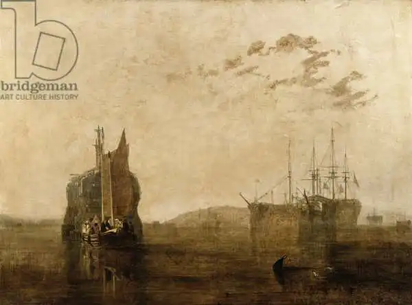 Turner, William: Hulks on the Tamar