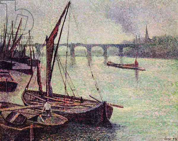 Luce, Maximilien: The Thames at Vauxhall Bridge