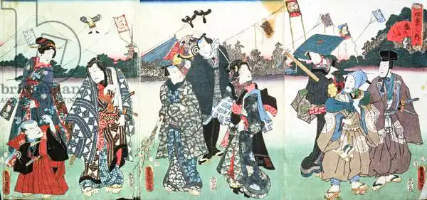 Kunisada, Utagawa: Neujahrsfestival