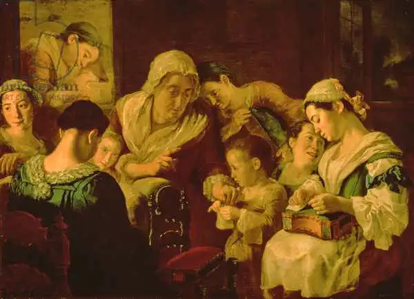 Traversi, Gaspare: The School of Needlework, 1751-52