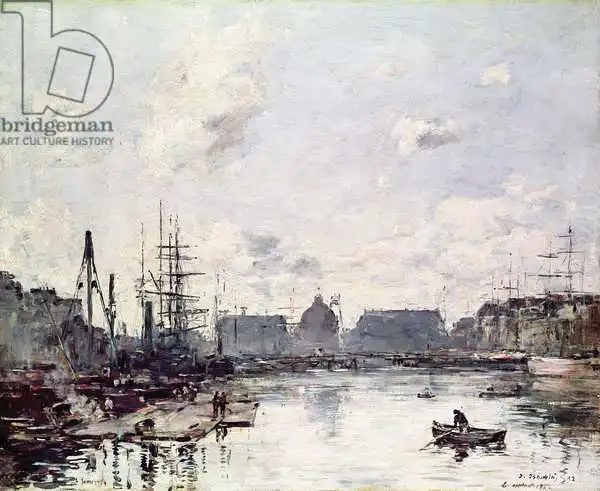 Boudin, Eugene Louis: The Port of Trade, Le Havre