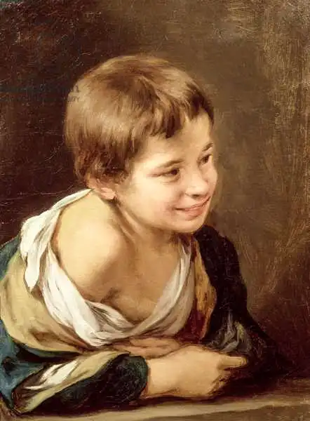 Murrilo, Bartolome: Un paysan se penchant sur un seuil, 1670-80
