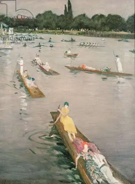 Nevinson, Christopher Richard Wynne: Regatta at Henley