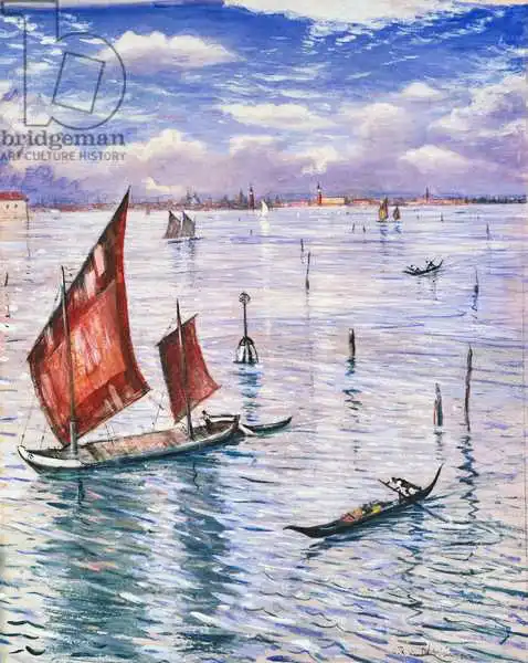 Nevinson, Christopher Richard Wynne: Venice from the Lido