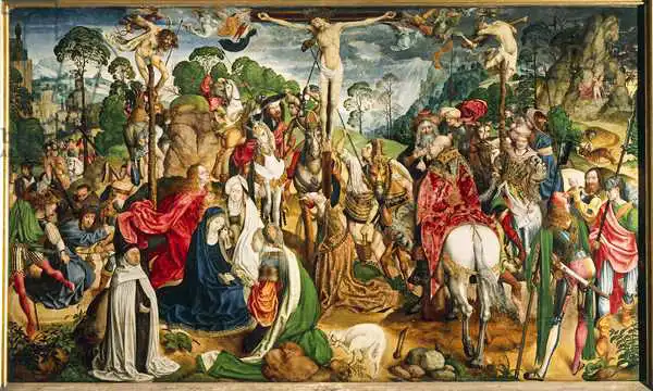 Unknown: Le retable montrant la passion du Christ
