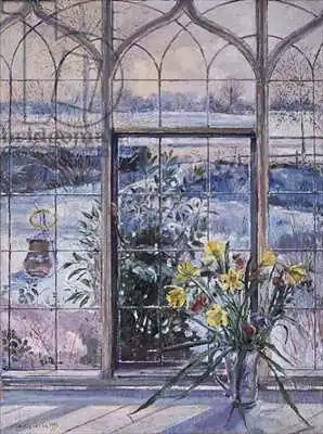 Easton, Timoth: Jonquilles et cadran solaire contre la neige