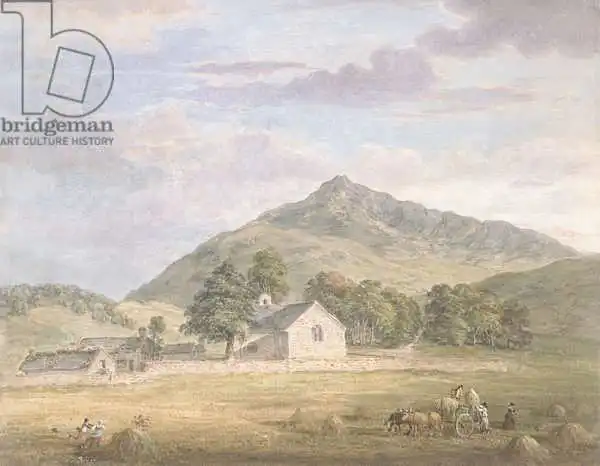Sandby, Paul: PD.2-1967 Haymaking at Dolwyddelan below Moel Siabod, North Wales, c.1776-86