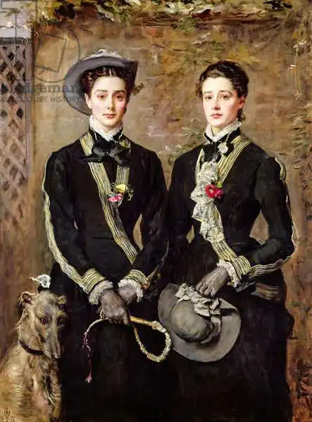 Millais, John Everet: The Twins, Portrait of Kate Edith and Grace Maud Hoare