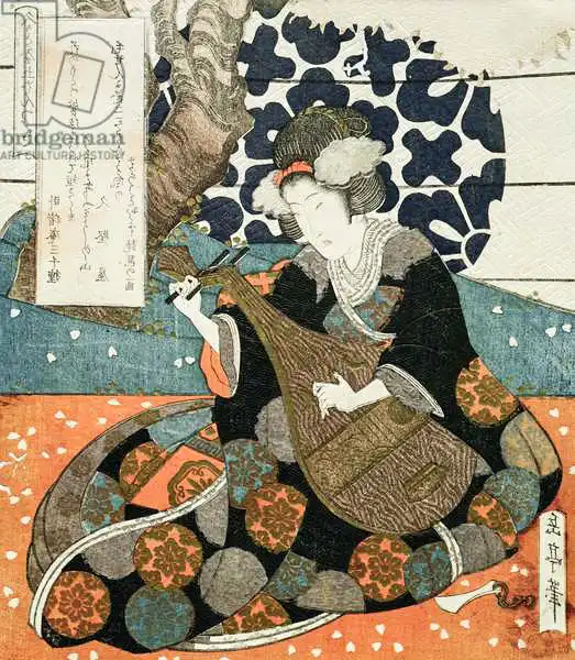 Gakutei, Yashima: Hisakataya GOBAN TSUZUKI, une photo à cinq panneaux pour le groupe Hisakataya