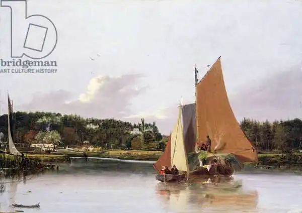 Stannard, Joseph: Bateaux sur le yare près de Bramenton, Norfolk