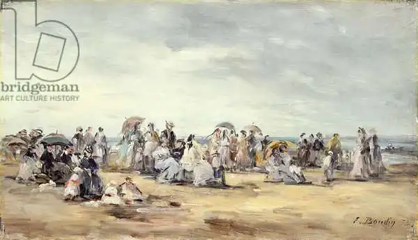 Boudin, Eugene Louis: La playa de Trouville
