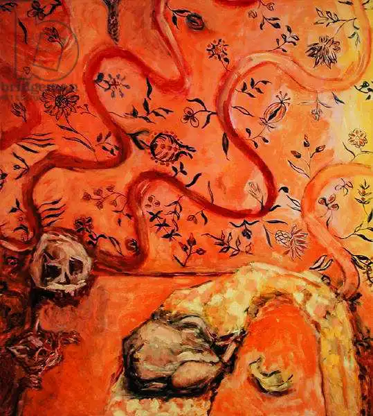 Held, Julie: Nature morte avec chat, 2004
