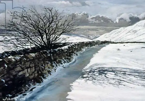 Cooke, John: Snow Above Barbondale, Barbon, nr Kirby Lonsdale, Cumbria