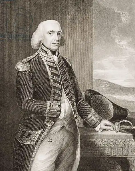Gainsborough, Thomas: Richard Howe, 1st Earl Howe, illustration from 
