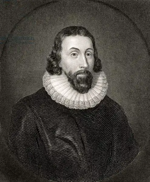 Dyck, van Anthony: John Winthrop, gravé par Charles William Sharpe (1818-99)