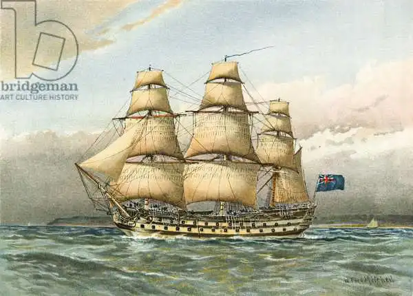 Mitchell, William Frederick: Battle ship about 1760