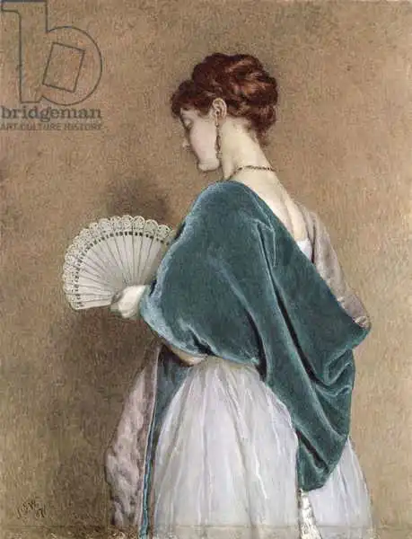 Watson, John Dawson: Femme avec un fan