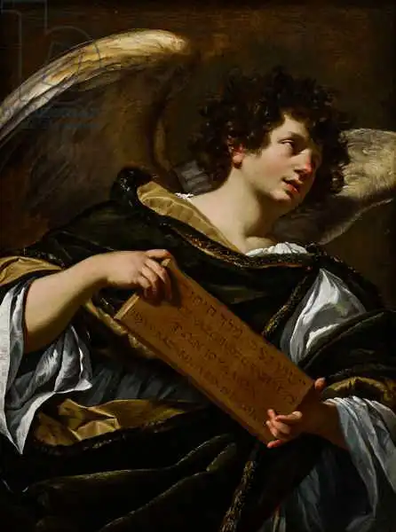 Vouet, Simon: Angels avec des attributs de la passion, la superscription de la croix
