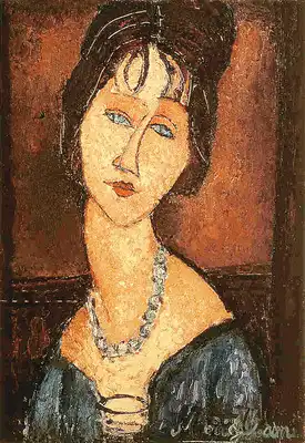 Modigliani, Amadeo: Jeanne Hebuterne s náhrdelníkem