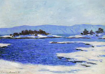 Monet, Claude: Fjord v Christiania (Norsko)