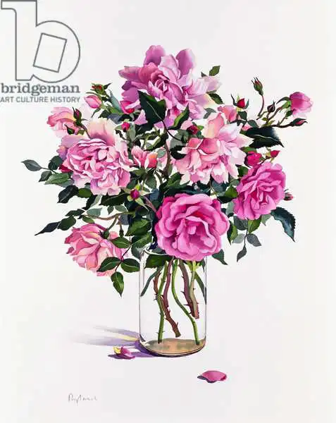 Ryland, Christophe: Roses dans un bocal en verre