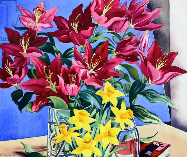 Ryland, Christophe: Lis magenta et jonquilles