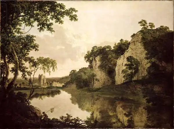 Wright, Joseph: Landscape with Dale Abbey
