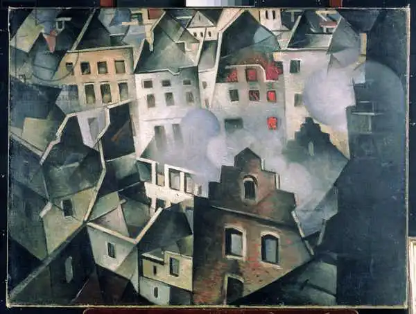 Nevinson, Christopher Richard Wynne: Ypres after First Bombardment
