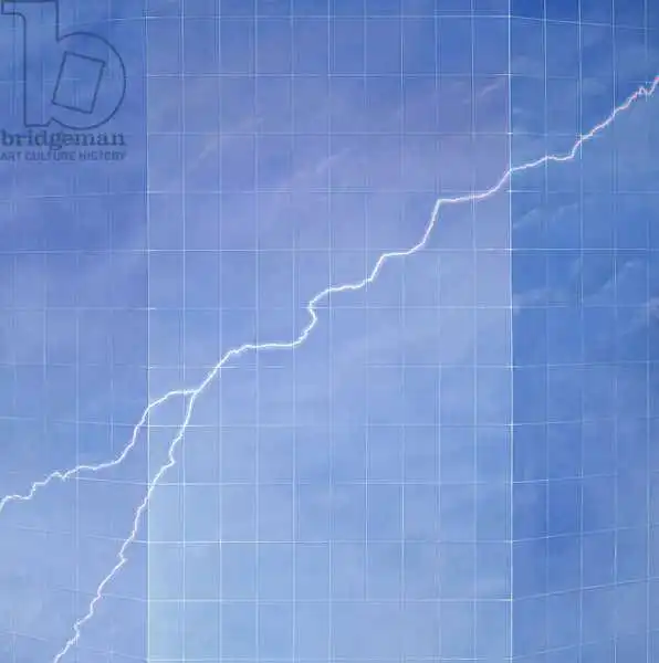 Seligman, Lincol: Lightning Across Glass Building