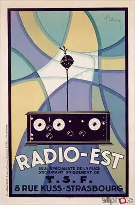Neznámý: Radio-Est, Strasbourg, printed by Respondent. Labasque, Paris