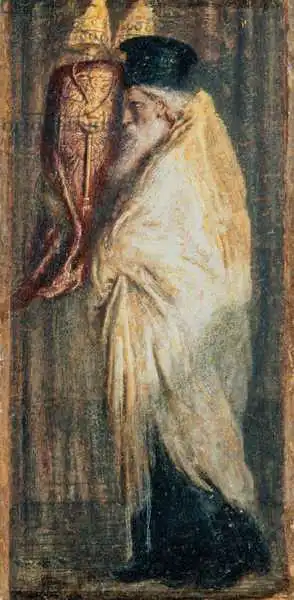 Solomon, Simeon: Aaron avec le parchemin de la loi