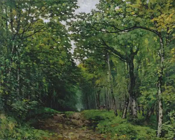 Sisley, Alfred: Die Allee der Kastanienbäume in La Celle-Saint-Wolken