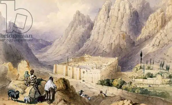 Bartlett, William Henry: Le couvent de St. Catherine, Mount Sinaï